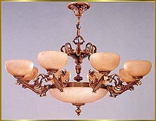 Alabaster Chandeliers Model: RL 1240N-100